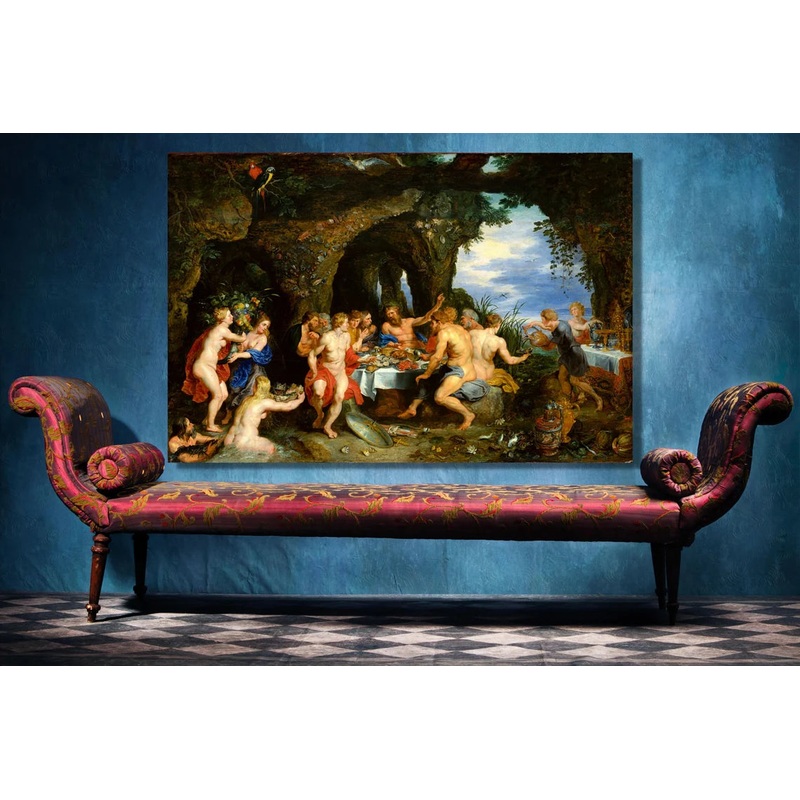 Peter Paul Rubens, The Feast UV Direct Aluminum Print Australian Made Quality