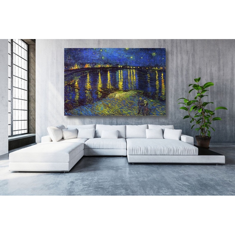 Starry Night Over The Rhone UV Direct Aluminum Print Australian Made Quality