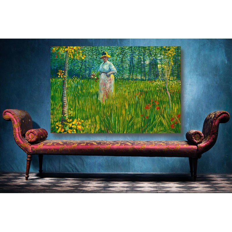 Vincent Van Gogh, A Woman Walking UV Direct Aluminum Print Australian Made Quality
