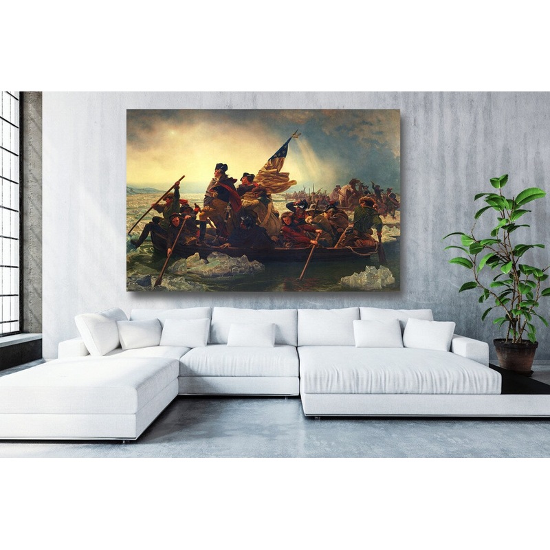 Washington Crossing The Delaware UV Direct Aluminum Print Australian Made Quality