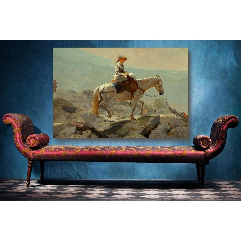 Winslow Homer, The Bridle Path UV Direct Aluminum Print Australian Made Quality