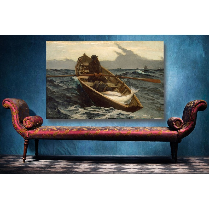 Winslow Homer, The Fog Warning UV Direct Aluminum Print Australian Made Quality