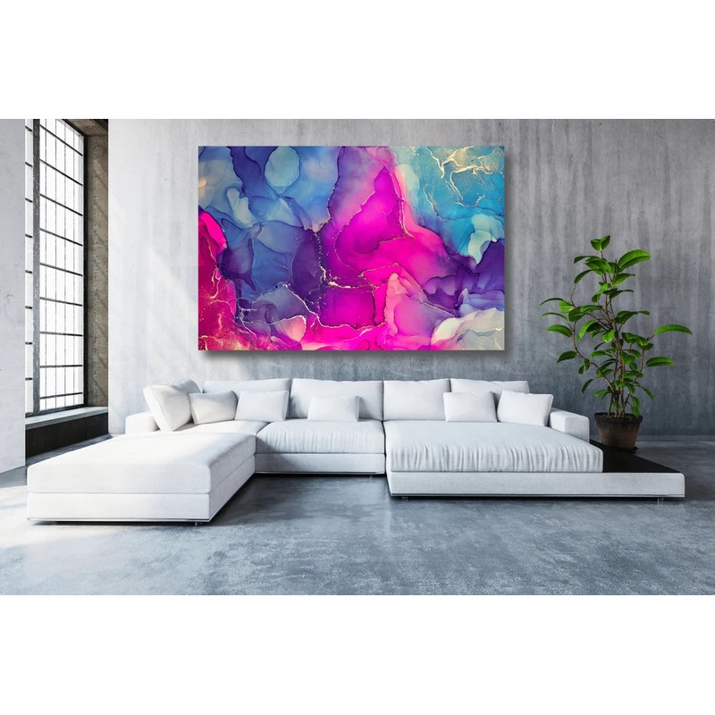 Abstract Alcohol Ink Art UV Direct Aluminum Print Australian Made Quality