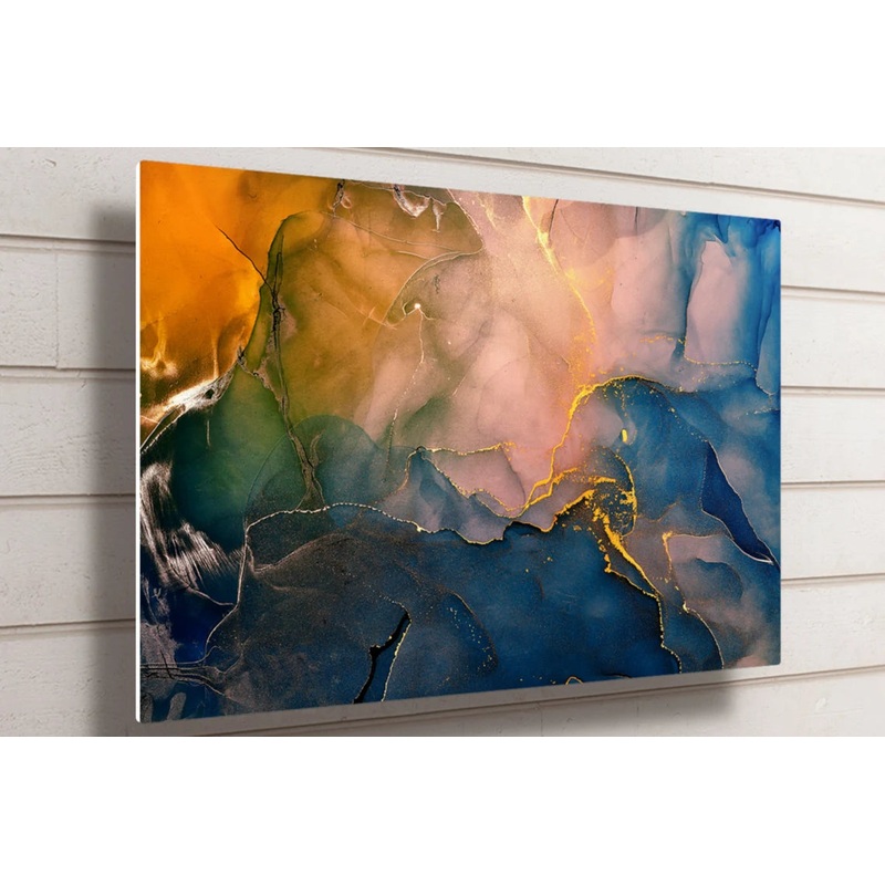 Abstract Alcohol Wall Art UV Direct Aluminum Print Australian Made Quality