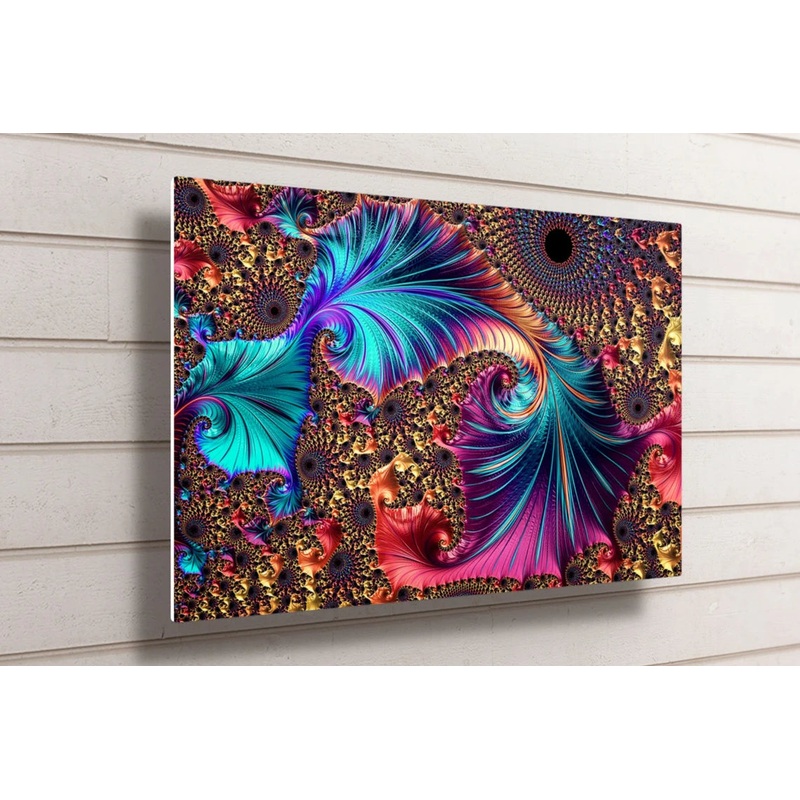 Abstract Fractal Wall Art UV Direct Aluminum Print Australian Made Quality