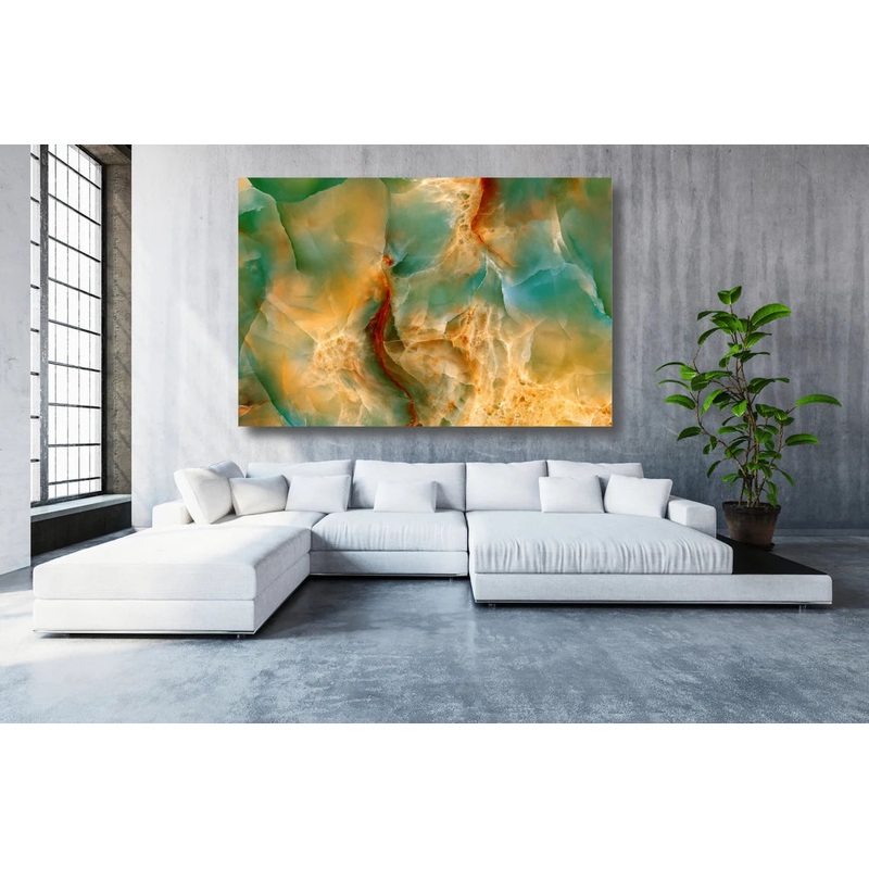 Abstract Marble Effect Art UV Direct Aluminum Print Australian Made Quality