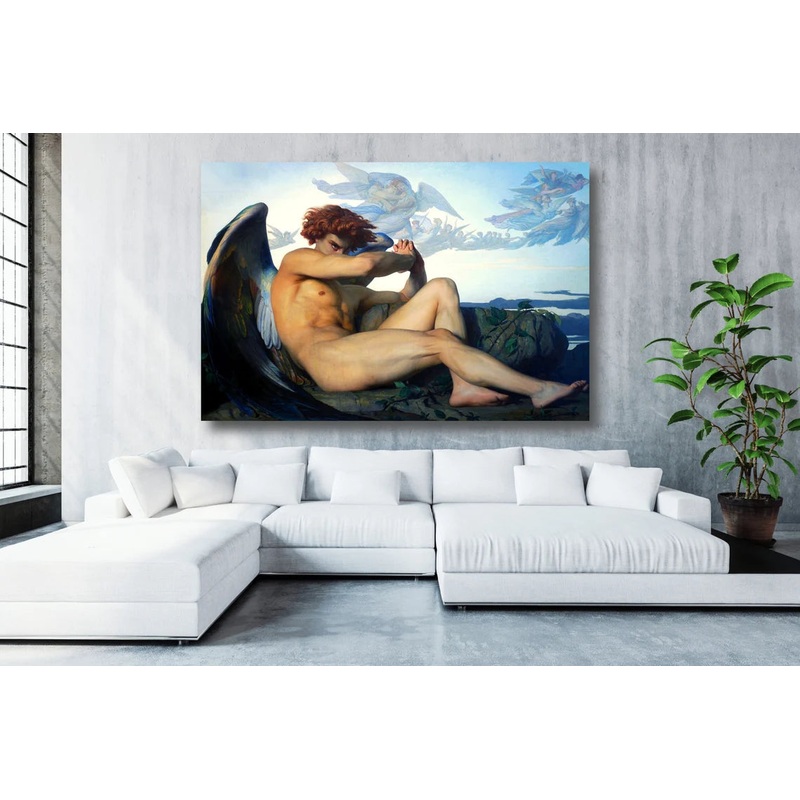 Alexandre Cabanel, Fallen Angel UV Direct Aluminum Print Australian Made Quality