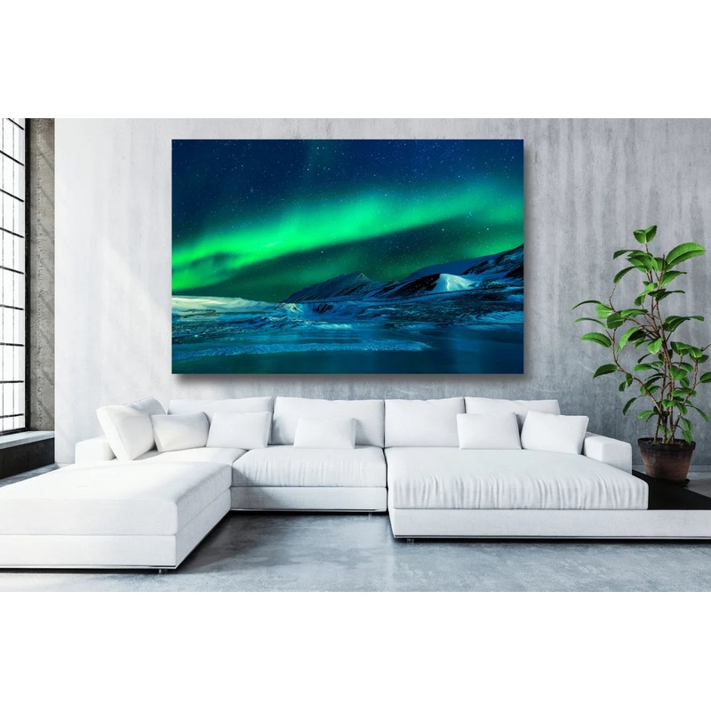 Aurora Borealis Northern Light UV Direct Aluminum Print Australian Made Quality