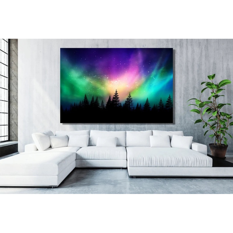 Aurora Borealis Northern Lights UV Direct Aluminum Print Australian Made Quality