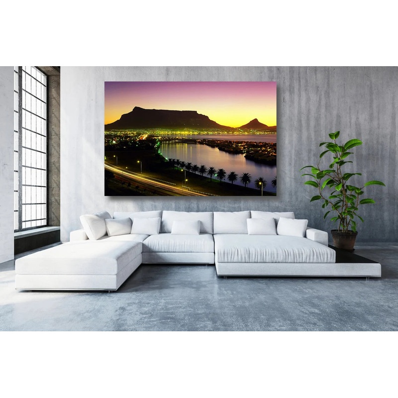 Cape Town Cityscape Wall Art UV Direct Aluminum Print Australian Made Quality