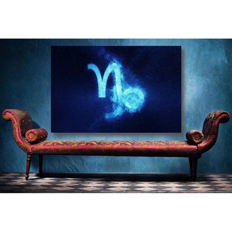 Capricorn Zodiac Wall Art UV Direct Aluminum Print Australian Made Quality