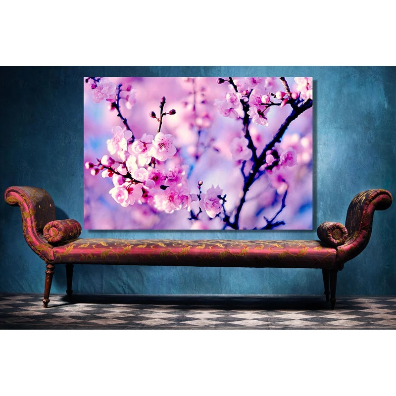Cherry Blossom Flower UV Direct Aluminum Print Australian Made Quality