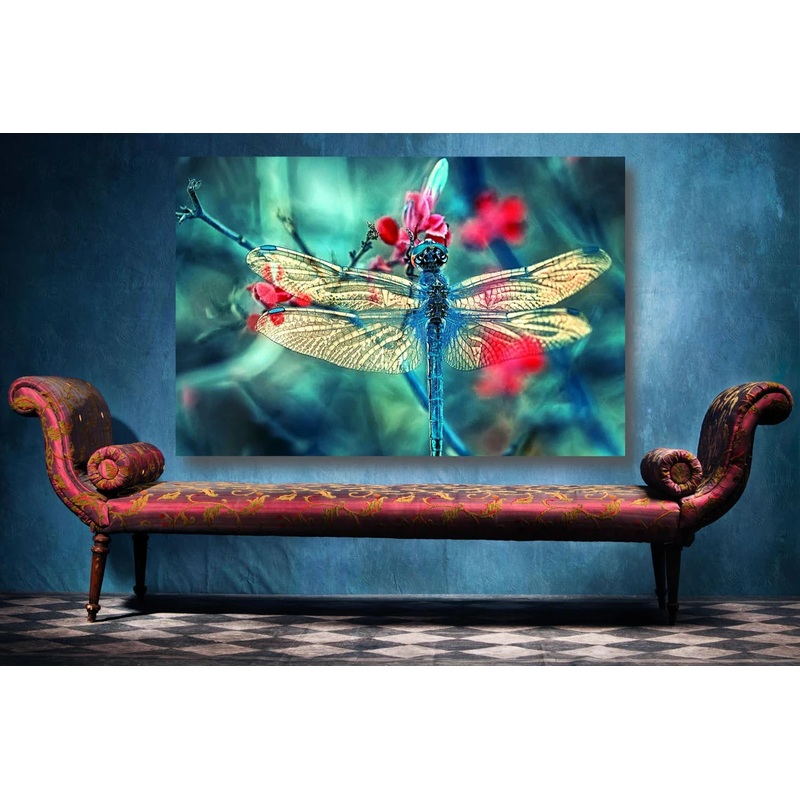 Dragonfly Wall Art UV Direct Aluminum Print Australian Made Quality