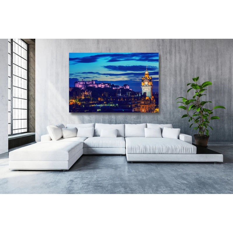 Edinburgh Cityscape UV Direct Aluminum Print Australian Made Quality