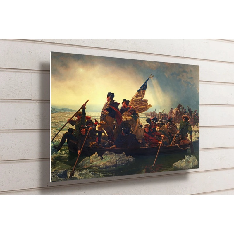 Emanuel Leutze, Washington Crossing The Delaware UV Direct Aluminum Print Australian Made Quality