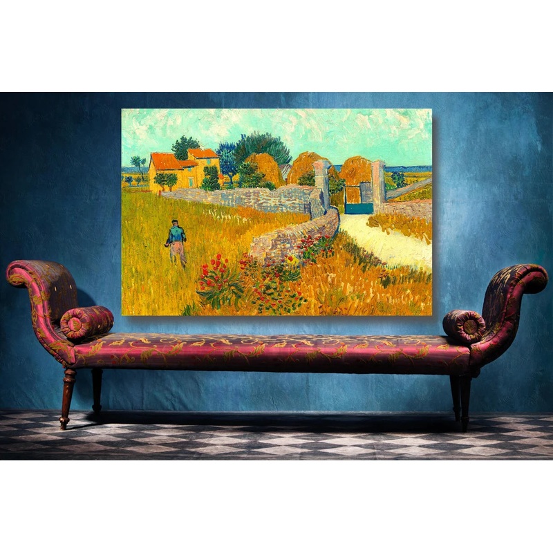 Farmhouse In Provence, Vincent UV Direct Aluminum Print Australian Made Quality