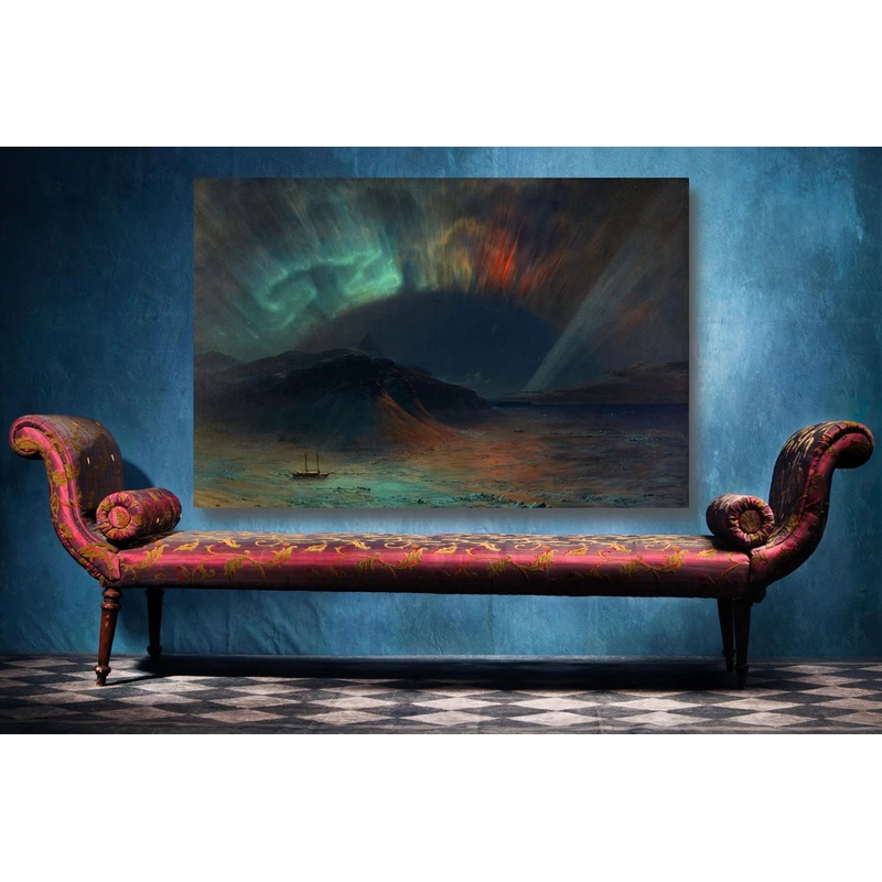 Frederic Edwin Church, Aurora Borealis UV Direct Aluminum Print Australian Made Quality