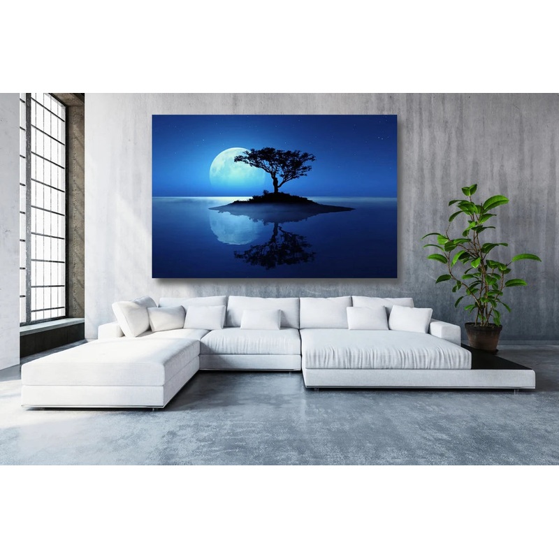 Full Moon Tree Of Life UV Direct Aluminum Print Australian Made Quality