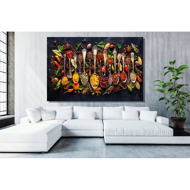 Herbs And Spices UV Direct Aluminum Print Australian Made Quality