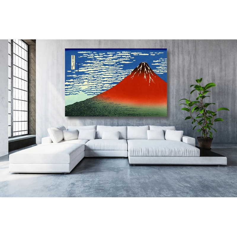 Hokusai, Fine Wind, Clear Morning UV Direct Aluminum Print Australian Made Quality