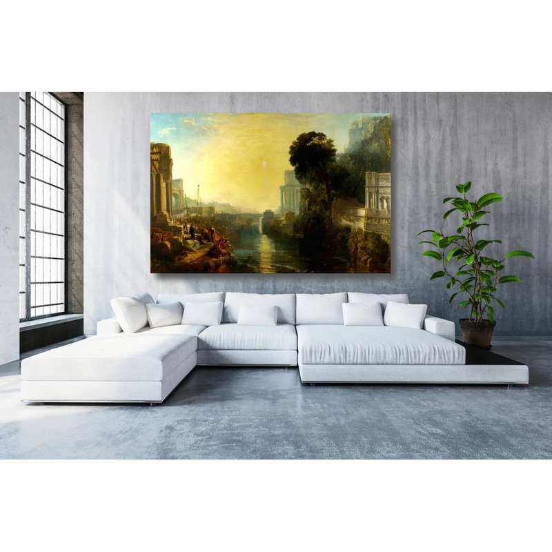 J.M.W Turner, Dido Building Carthage UV Direct Aluminum Print Australian Made Quality