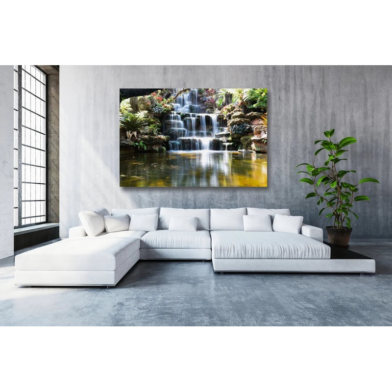 Japan Forest Waterfall UV Direct Aluminum Print Australian Made Quality