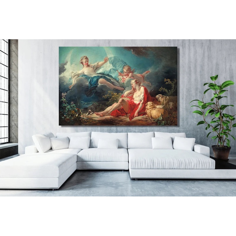Jean-Honor Fragonard, Diana And Endymion UV Direct Aluminum Print Australian Made Quality