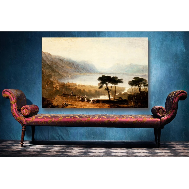 JMW Turner, Lake Geneva Seen From Montreux UV Direct Aluminum Print Australian Made Quality