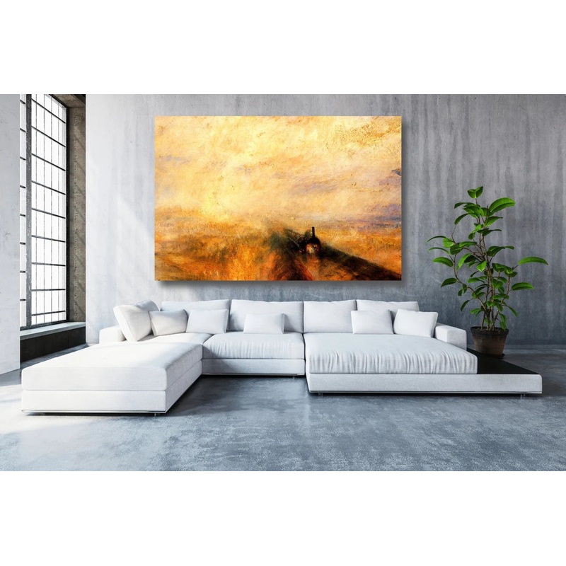 JMW Turner, Rain, Steam and Speed UV Direct Aluminum Print Australian Made Quality