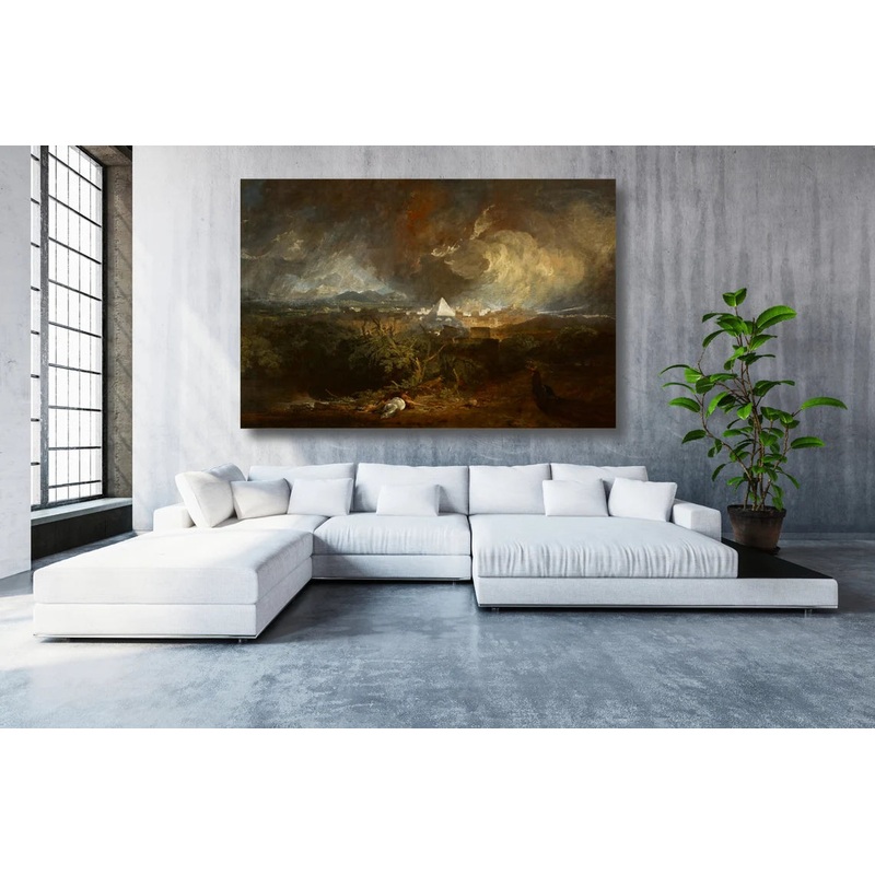 JMW Turner, The Fifth Plague Of Egypt UV Direct Aluminum Print Australian Made Quality