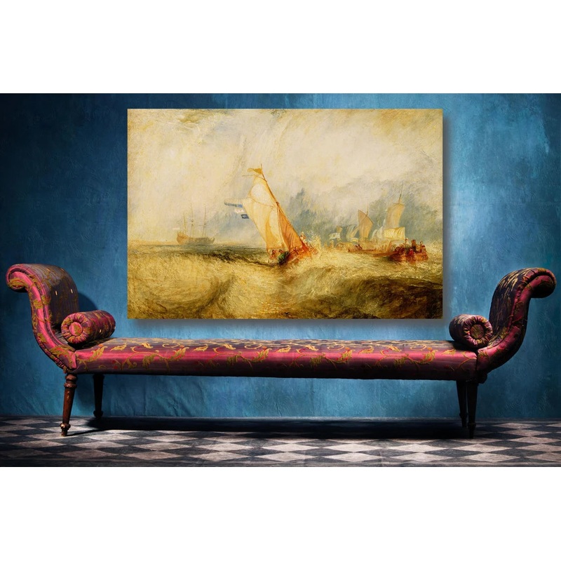 JMW Turner, Van Tromp UV Direct Aluminum Print Australian Made Quality