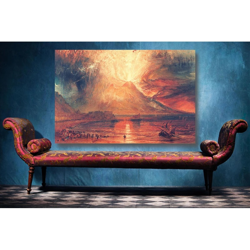 JMW Turner, Vesuvius In Eruption UV Direct Aluminum Print Australian Made Quality