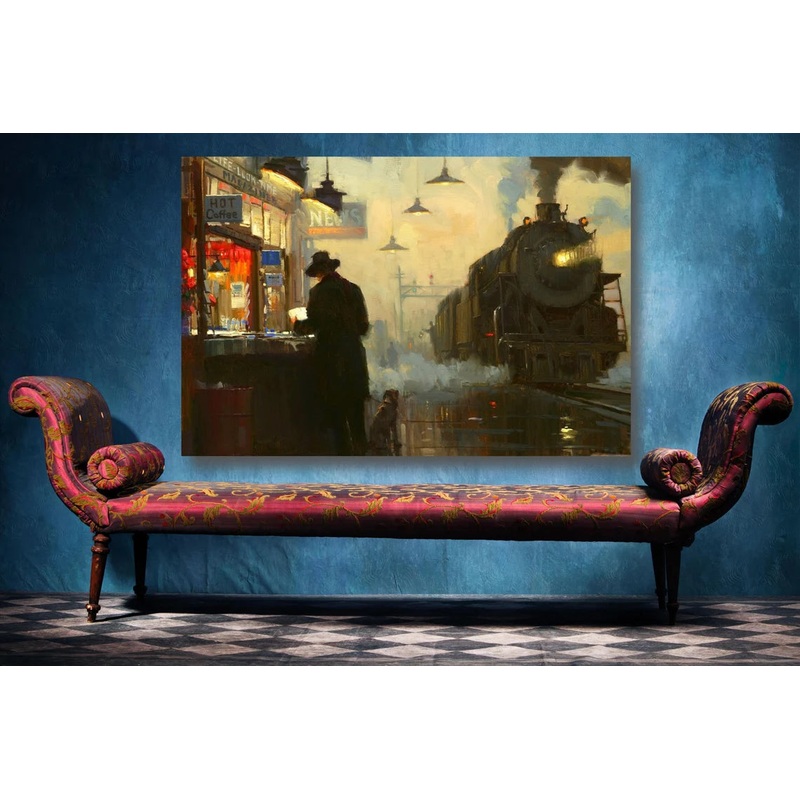 Lionel Walden, The Night Train UV Direct Aluminum Print Australian Made Quality