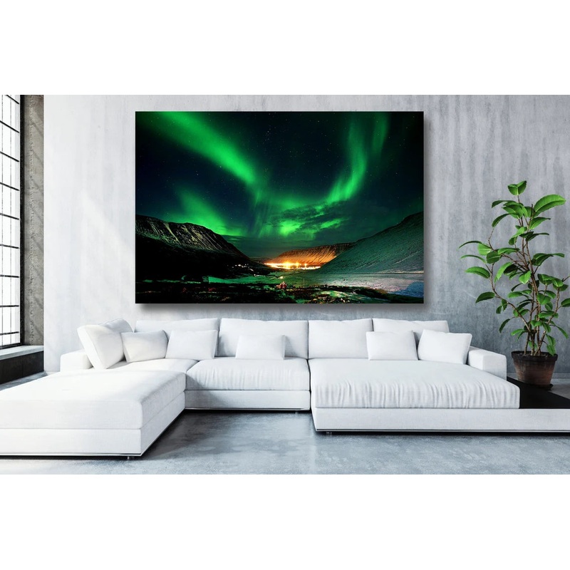 Northern Lights Wall Art UV Direct Aluminum Print Australian Made Quality