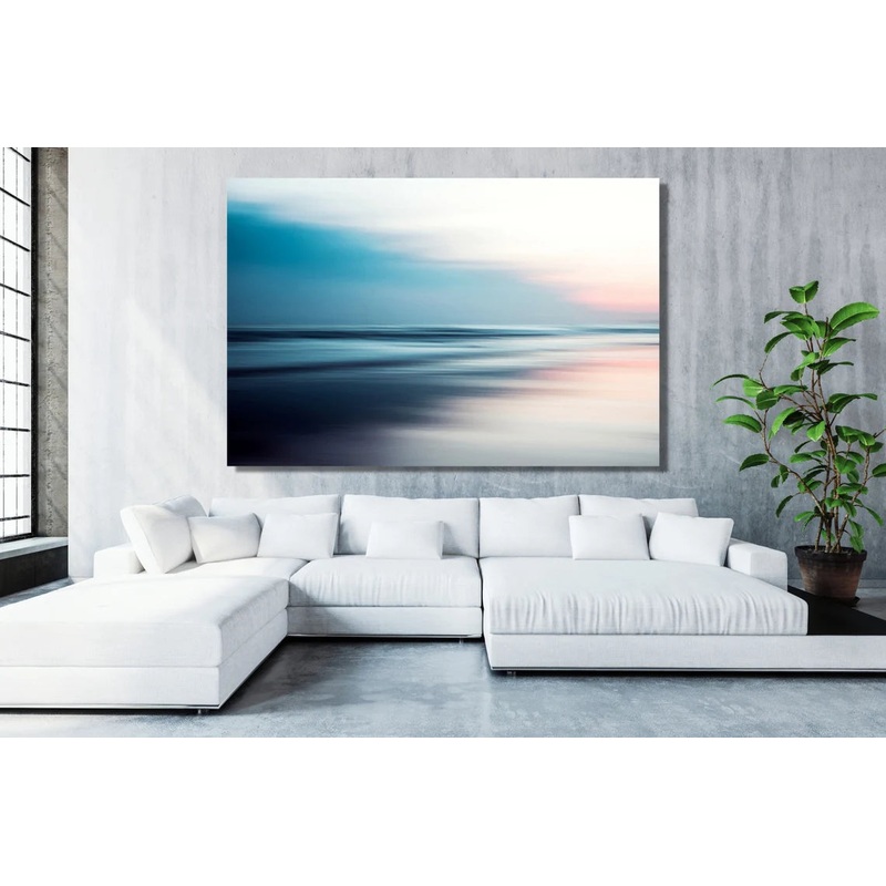 Ocean Sunset Minimalist UV Direct Aluminum Print Australian Made Quality