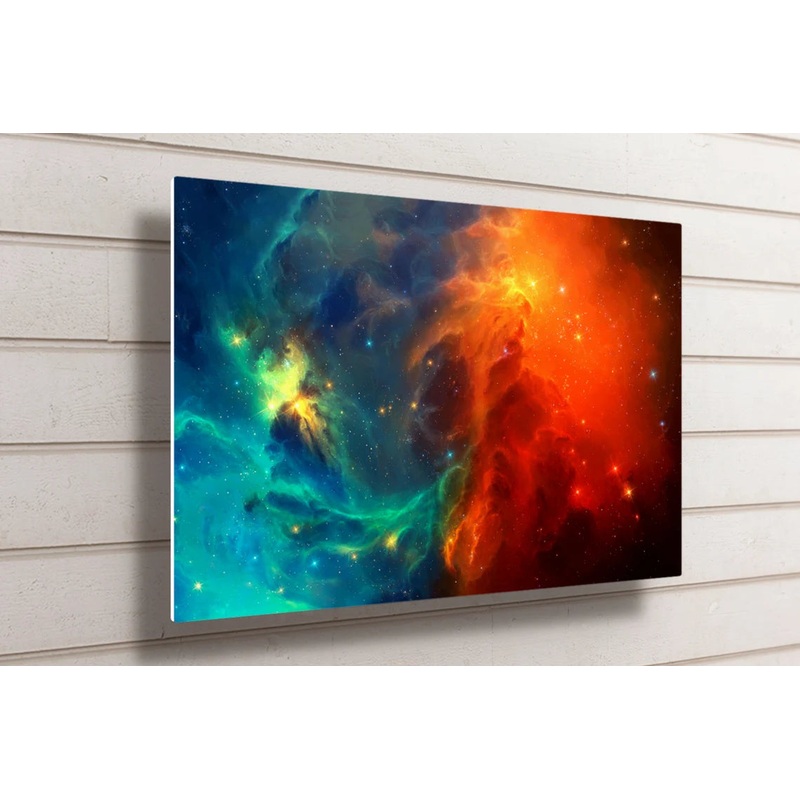 Space Nebula Wall Art UV Direct Aluminum Print Australian Made Quality