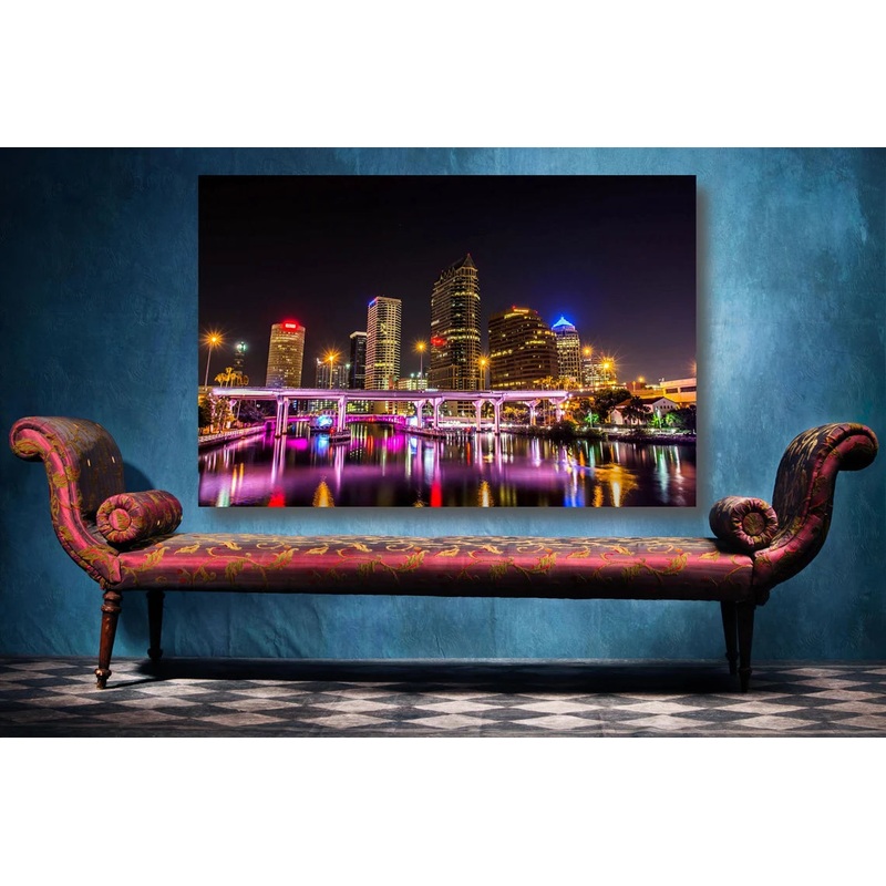 Tampa Florida Cityscape UV Direct Aluminum Print Australian Made Quality
