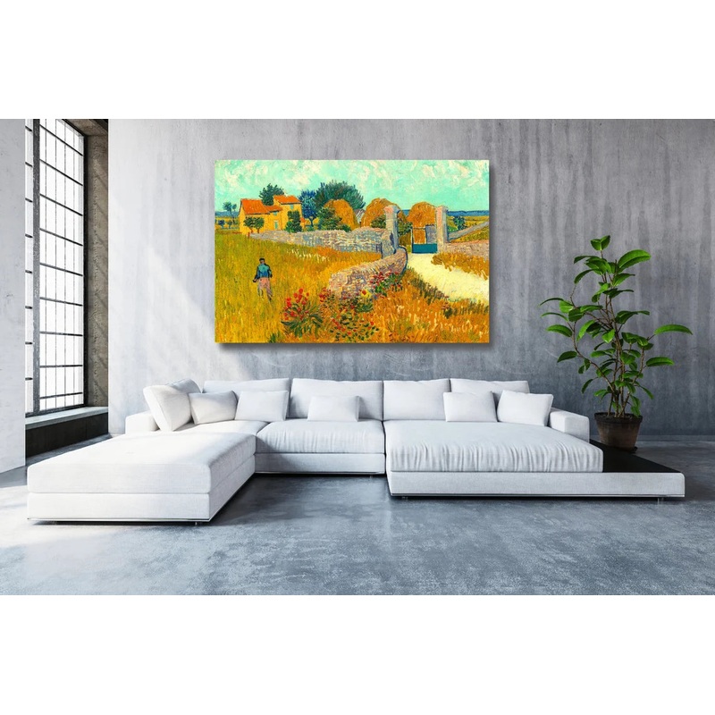 Vincent Van Gogh, Farmhouse In Provence UV Direct Aluminum Print Australian Made Quality