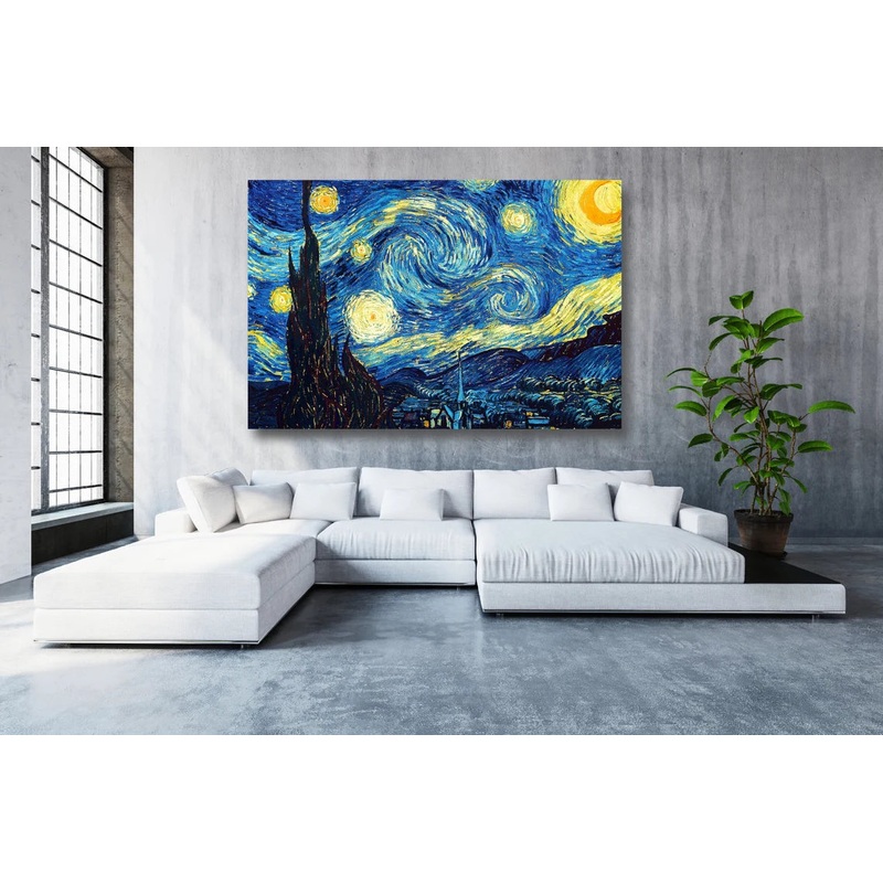 Vincent Van Gogh, The Starry Night UV Direct Aluminum Print Australian Made Quality