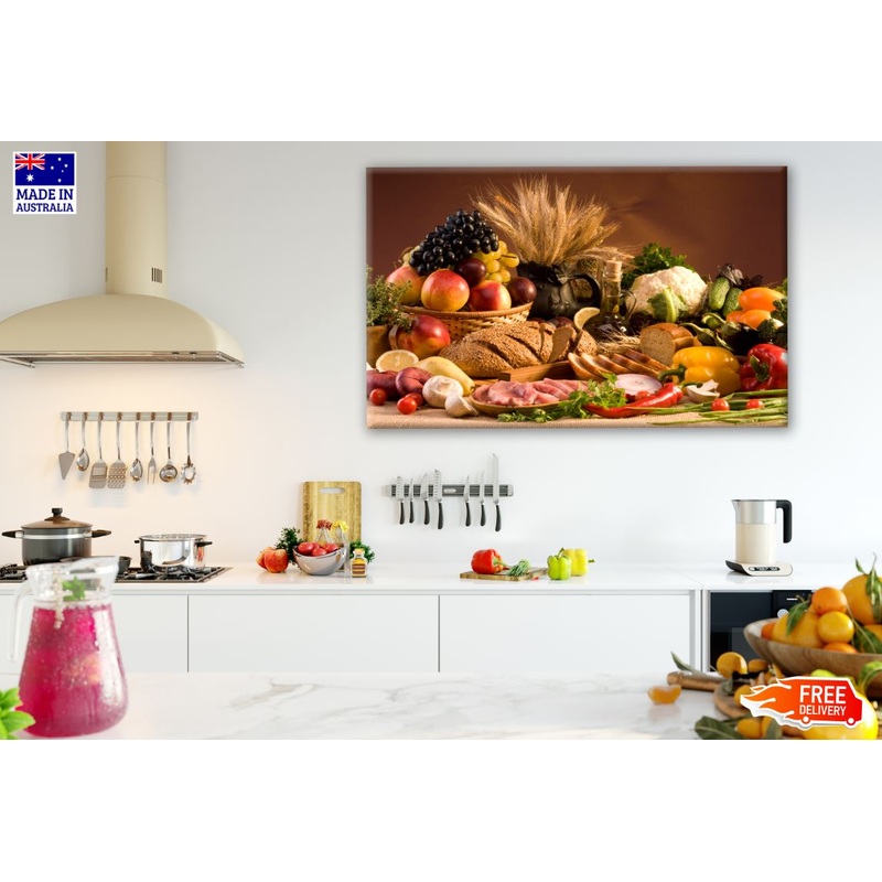 Bakery Foods & Fruits Photograph Print 100% Australian Made