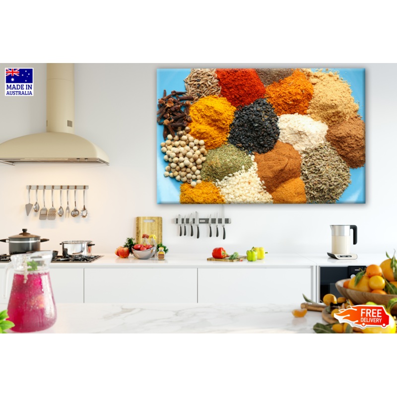 Colourful Healthy Spices Close up Photograph Print 100% Australian Made
