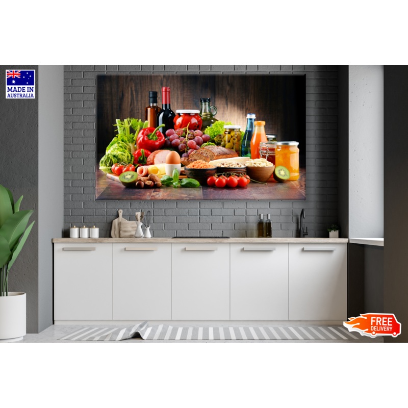 Cooking Ingredients & Vegetables Kitchen & Restaurant Print 100% Australian Made