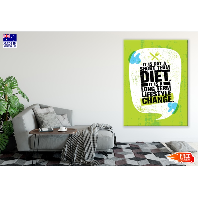 Diet Quote Kitchen & Restaurant  Print 100% Australian Made
