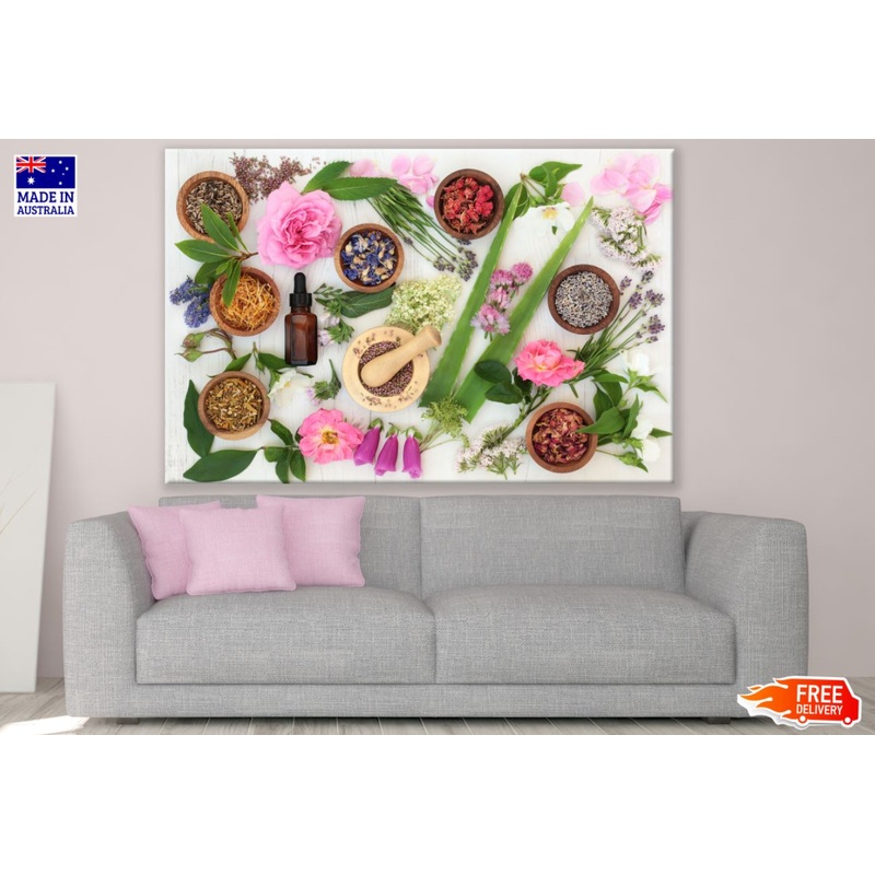 Dried Flowers Aerial Photograph Print 100% Australian Made
