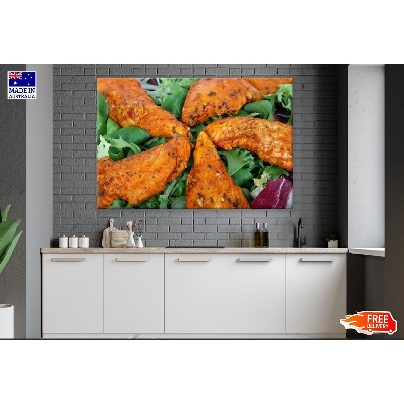 Fried Chicken Salad Photograph Print 100% Australian Made