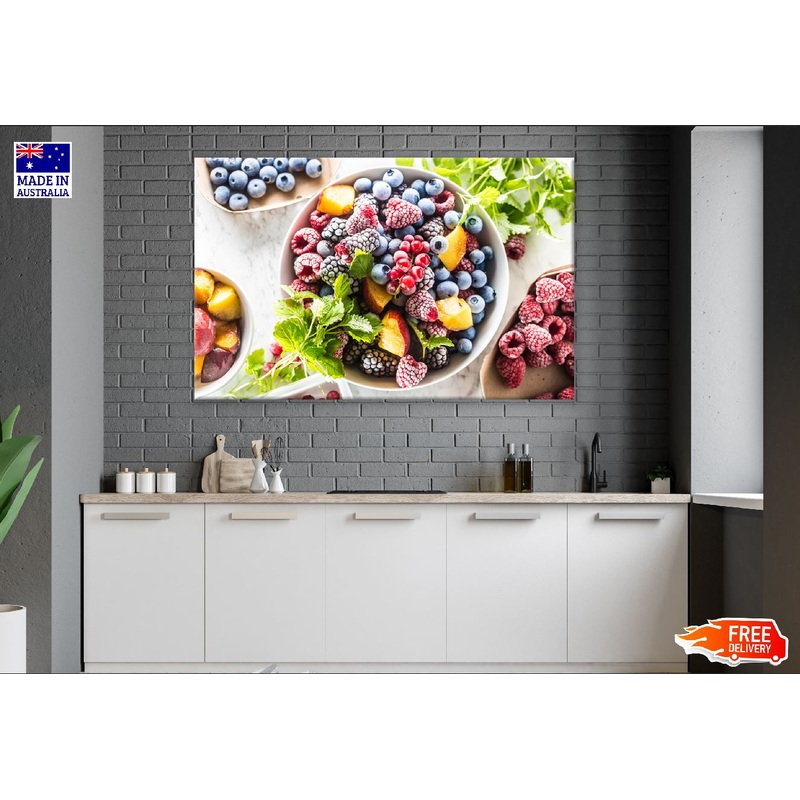 Frozen Fruits Closeup Photograph Print 100% Australian Made