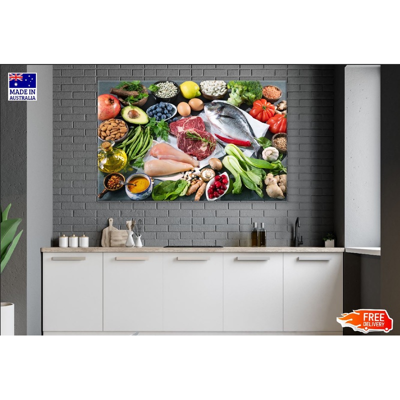 Healthy Nutrition Superfoods and Vegetables Photograph Print 100% Australian Made