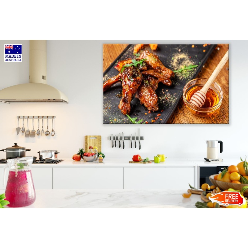 Honey Glazed Chicken Photograph Print 100% Australian Made