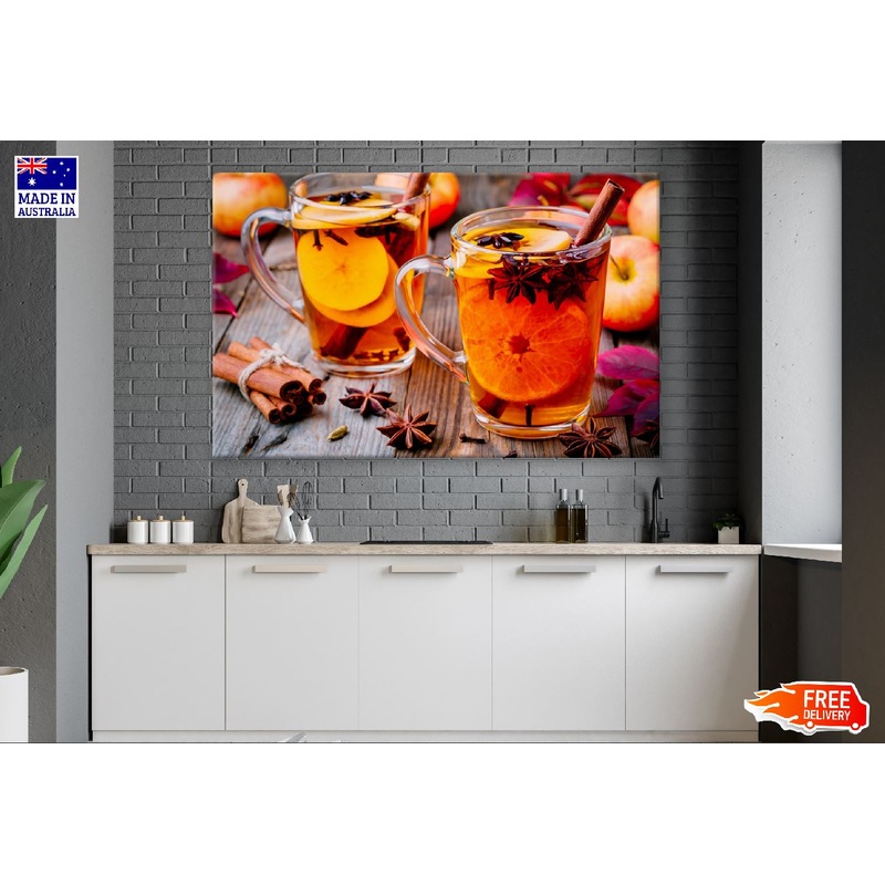 Hot Mulled Apple Cider with Cinnamon Sticks Photograph Print 100% Australian Made