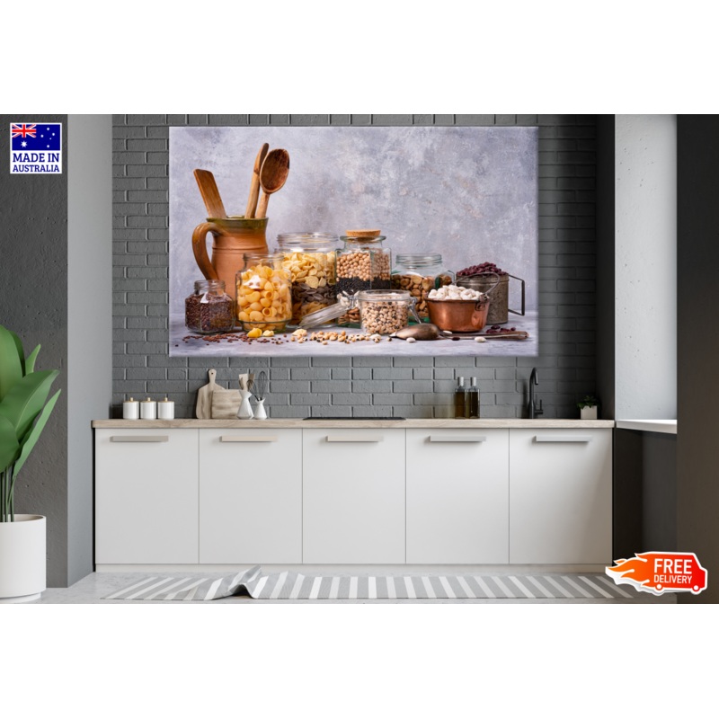 Kitchen Bottles & Spoons Photograph Kitchen & Restaurant Print 100% Australian Made